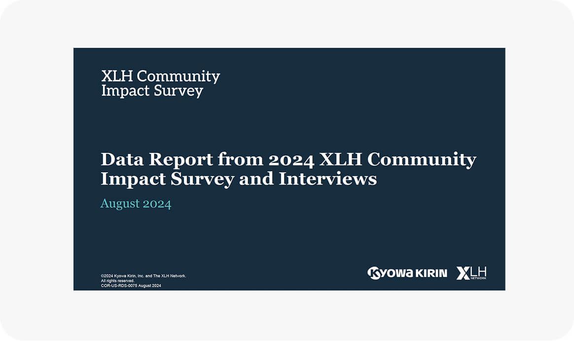 XLH Community Impact survey cover