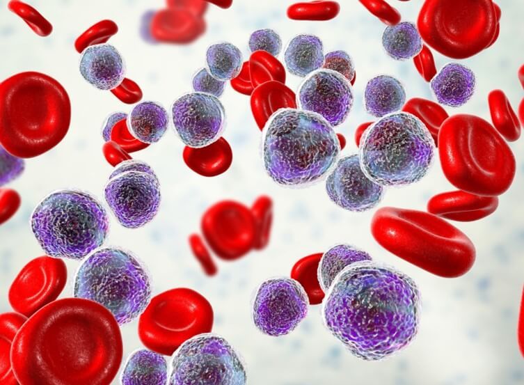 Colourful blood platelets