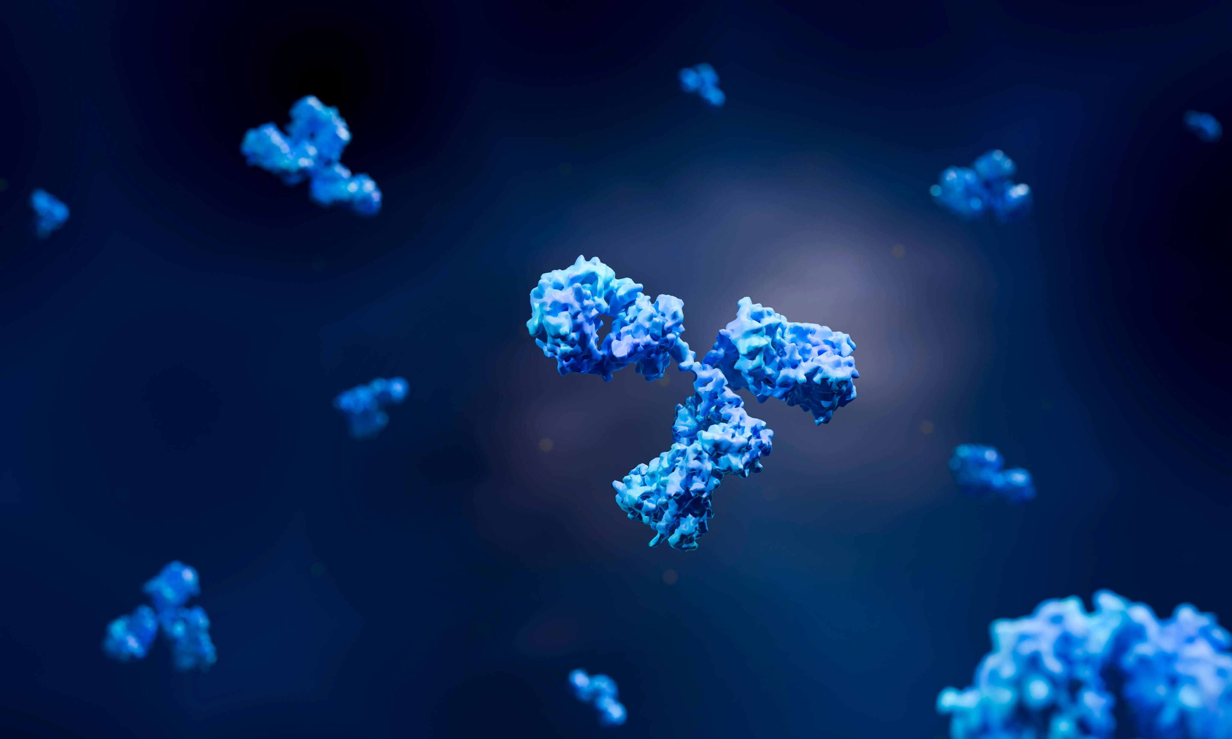 Blue cellular structures