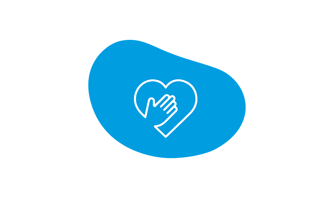 Hands over heart graphic