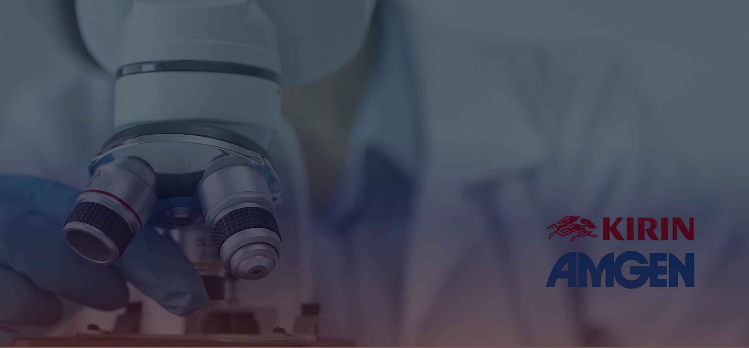 Scientist at microscope