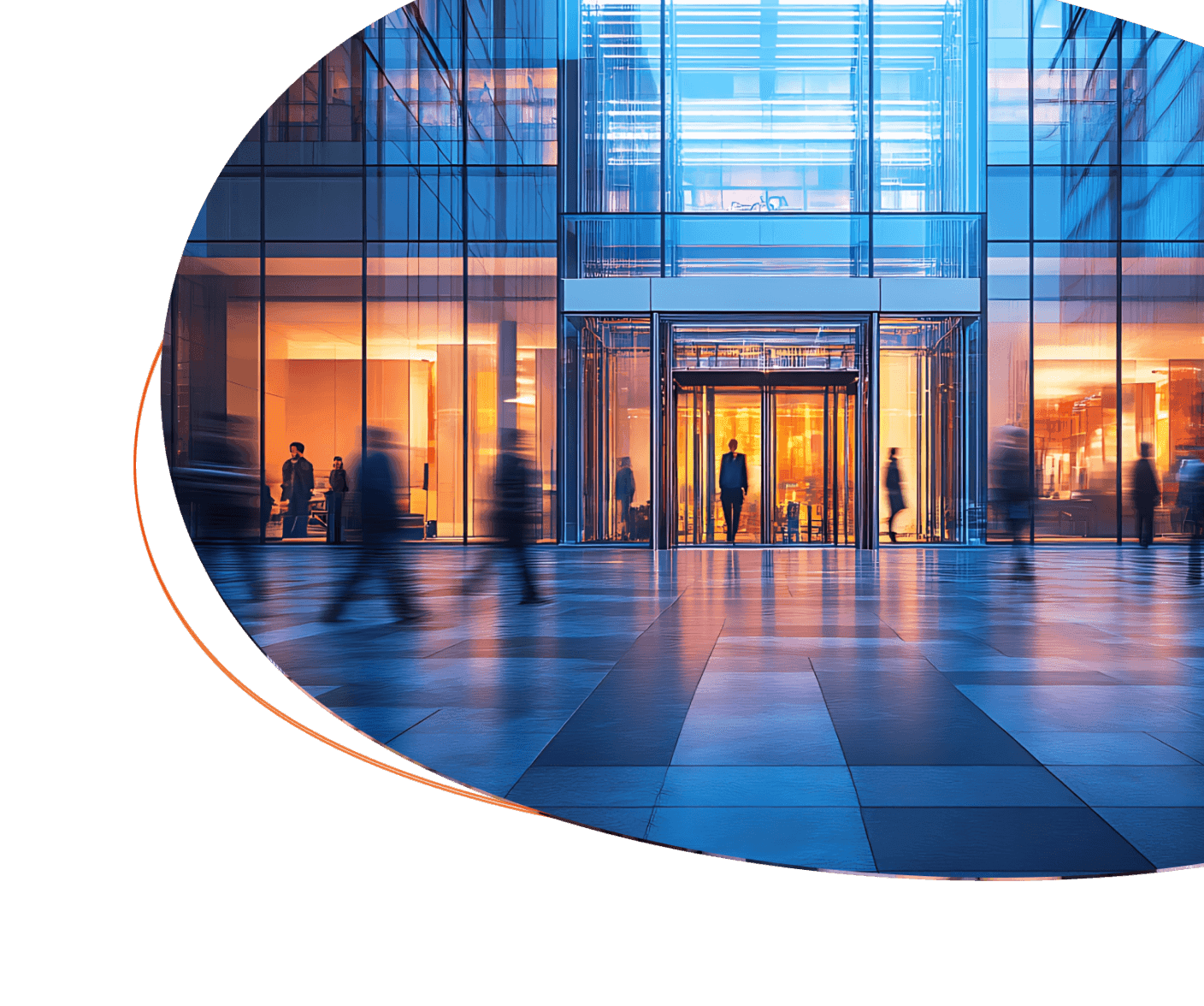 Business people in work office