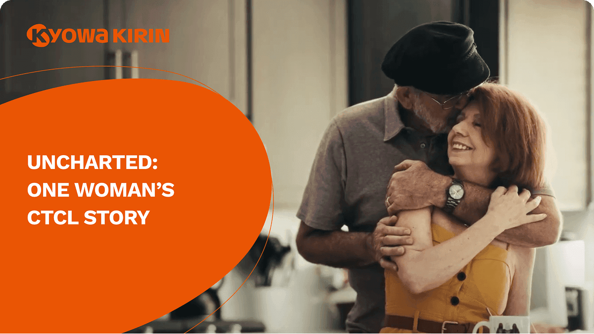 Older couple hugging